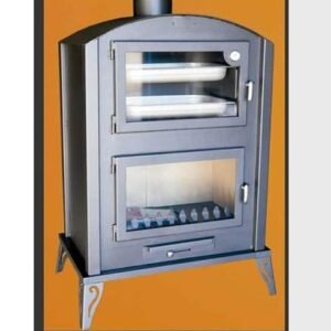 Estufa de leña con horno Jénova (opción: con patas)