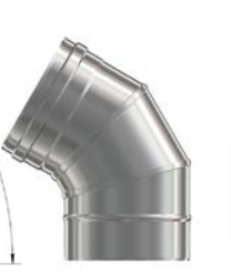 Codo a 60º Exoinox