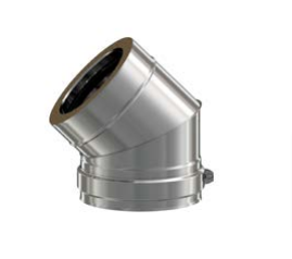 Codo a 45º Exoinox Doble pared
