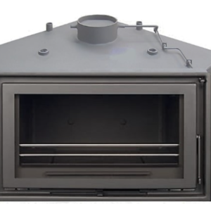 Termochimenea de leña Alfa Angular 90º Plus 47KW
