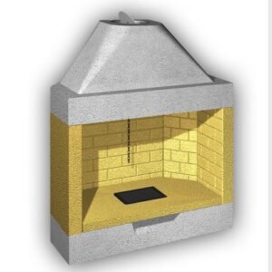 Chimenea abierta de leña mod. GK 120 RF