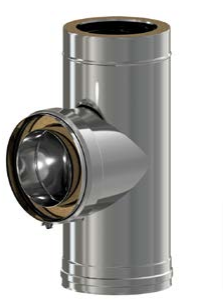 Te a 90º Exoinox Doble pared