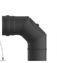 Codo a 90º con inspección Exopellet