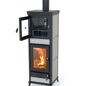 Estufa de leña con horno Anna Evo Stone 15KW