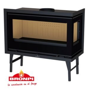 Insertable de leña Bronpi Cairo 110 E con cristal vision