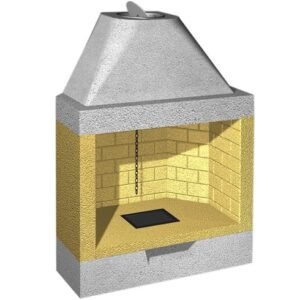 Chimenea abierta de leña mod. GK 120 MAX RF
