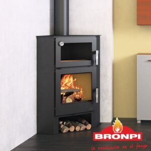 Estufa de leña con horno Bronpi Lerma H