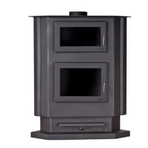 Estufa de leña S990C con horno (Sin ventilación, esquina)