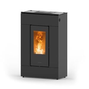 Estufa de pellets canalizable SlimQuadro Lumia Cristallo 11KW