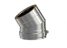 Codo a 30º Exoinox Doble pared