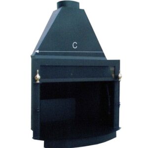 Chimenea V con Puerta Opcional