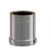 Tubo recto 25 CM Exoinox Doble pared