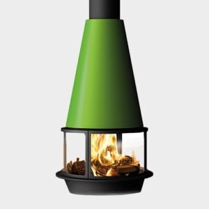 Chimenea de leña, gas o bioetanol Arlet central bajo