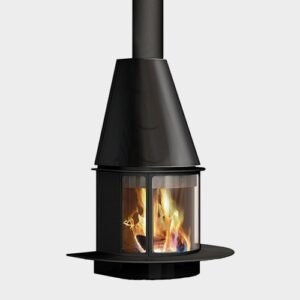 Chimenea de leña, gas o bioetanol Arlet frontal