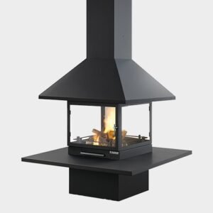 Chimenea de leña, gas o bioetanol Volcano