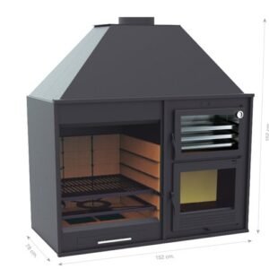 Barbacoa con horno Fusión 160 (opcional: mueble soporte)
