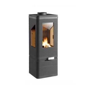 Estufa de leña en fundición IWAKI con base 7KW
