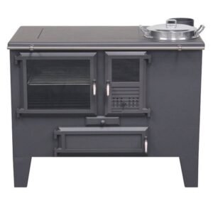 Cocina de leña tradicional ME90 (con puerta de vidrio)