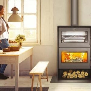Estufa de leña con horno Oslo
