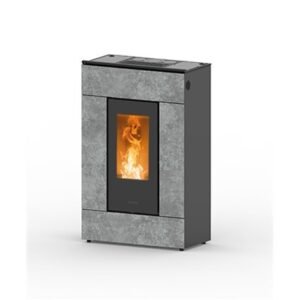 Estufa de pellets canalizable SlimQuadro Lumia Stone 11KW