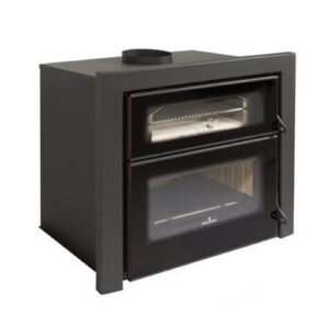Insertable de leña Bronpi Everest Vision con turbinas, cristal y horno