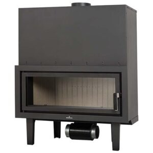 Insertable de leña Bronpi Londres Vision T con cristal y turbina