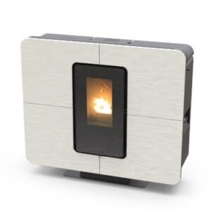 Termoestufa de pellets SlimQuadro Idra Gres