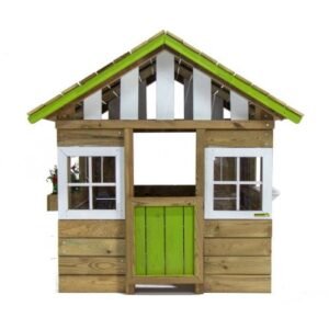 CASITA MADERA LOLLIPOP VERDE / AZUL / ROSA