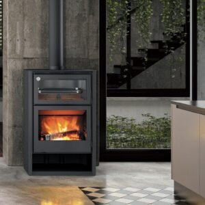 Estufa de leña con horno ZEUS 13KW