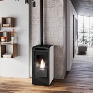 ESTUFA PELLET ROSA CANALIZZATA 11KW. EVA CALOR